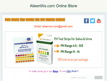 Tablet Screenshot of aileenwo.com